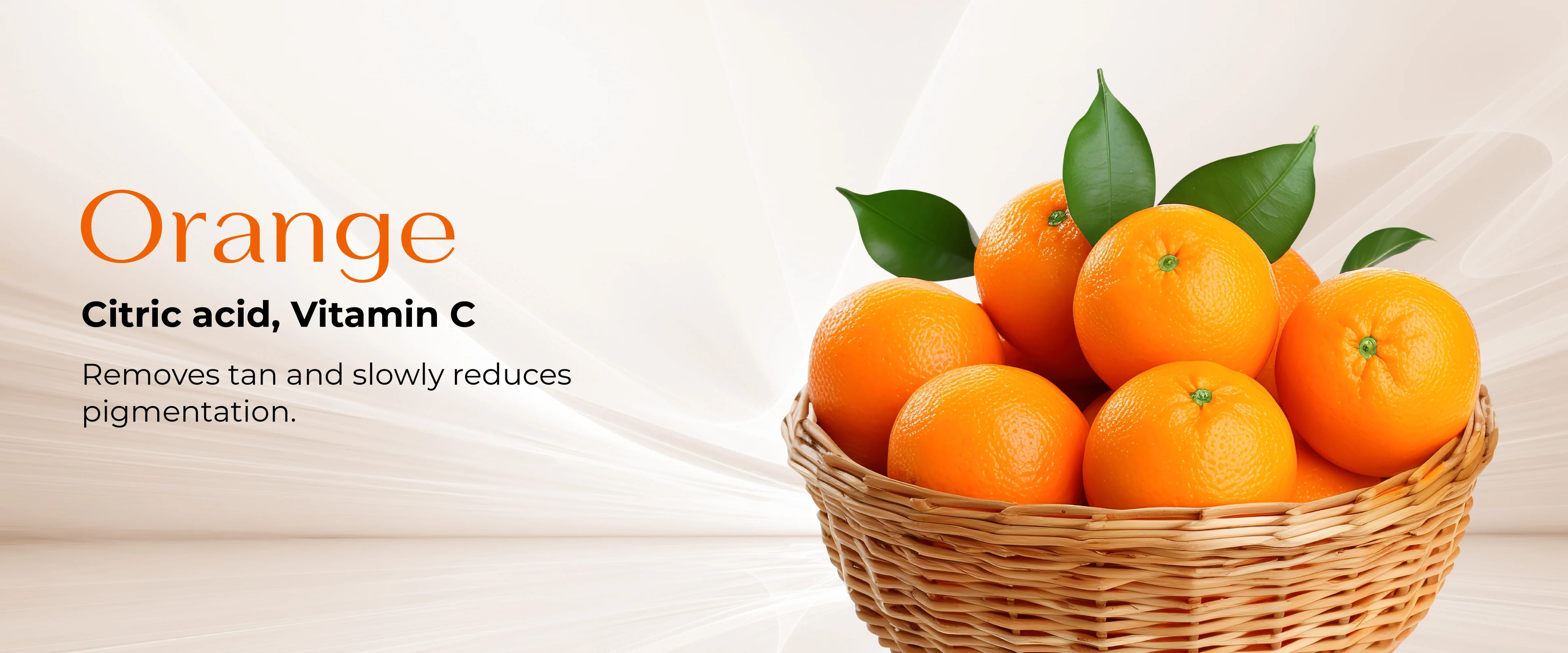 Oranges in a bowl with its benefits for the skin