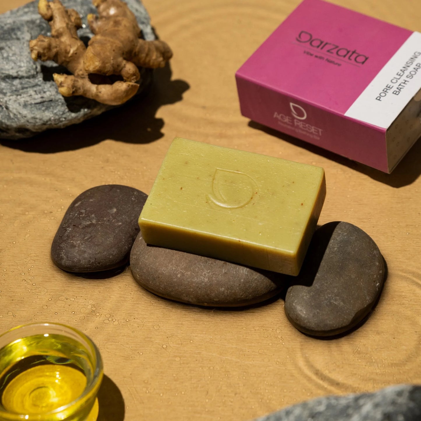 Darzata Ginger Hempseed oil Soap with natural ingredients