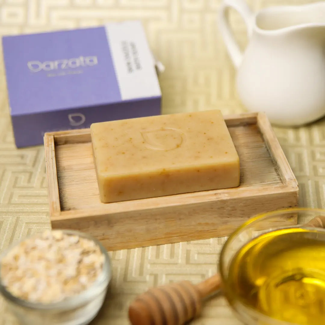 Darzata Goat milk Oats and Honey Soap with natural ingredients 