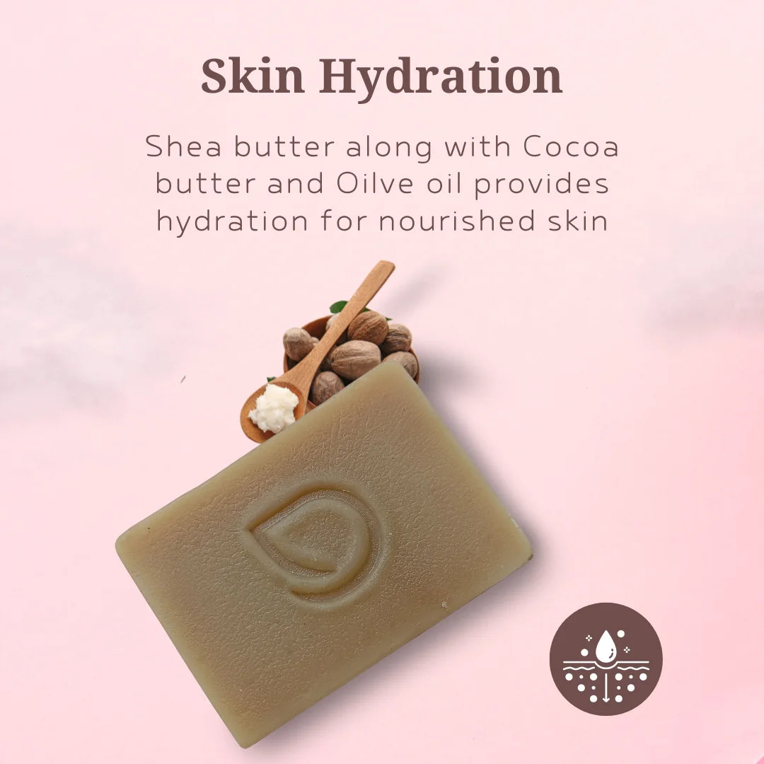 Darzata soap ingredients olive oil cocoa butter and Shea butter benefits for skin