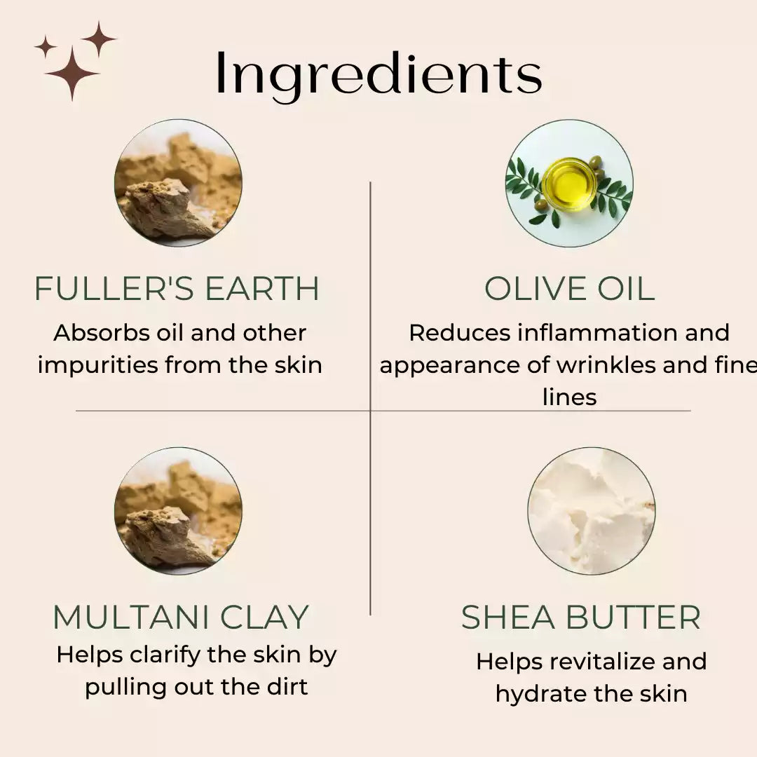 Benefits of natural ingredients used in multani mitti soap