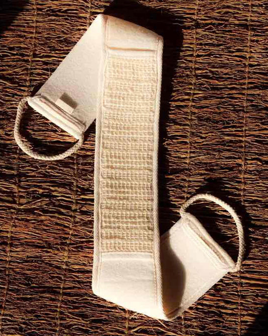 Natural Sisal and hemp back scrubber bath belt