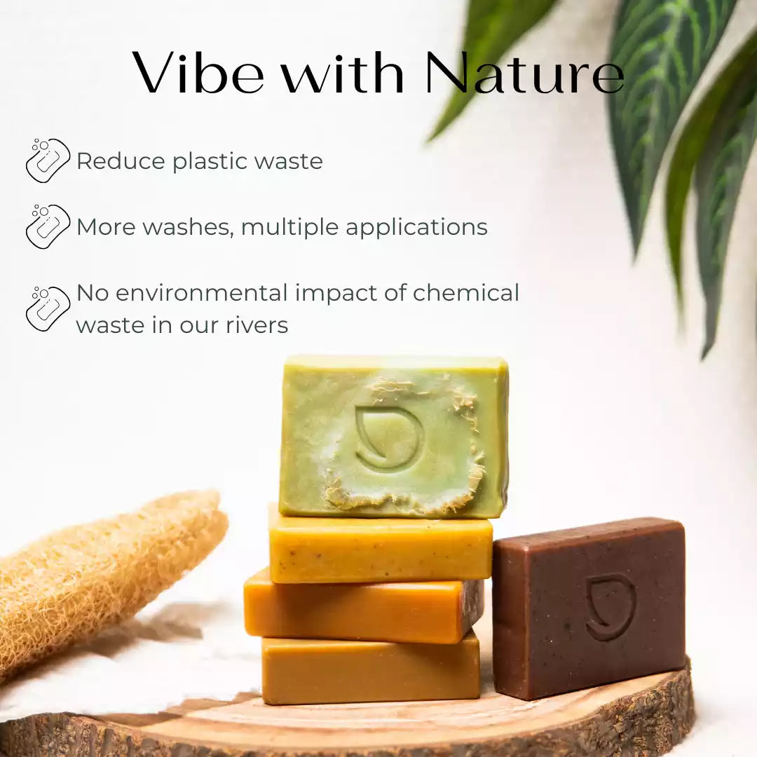 Stack of darzata soap bars highlighting sustainability key factors