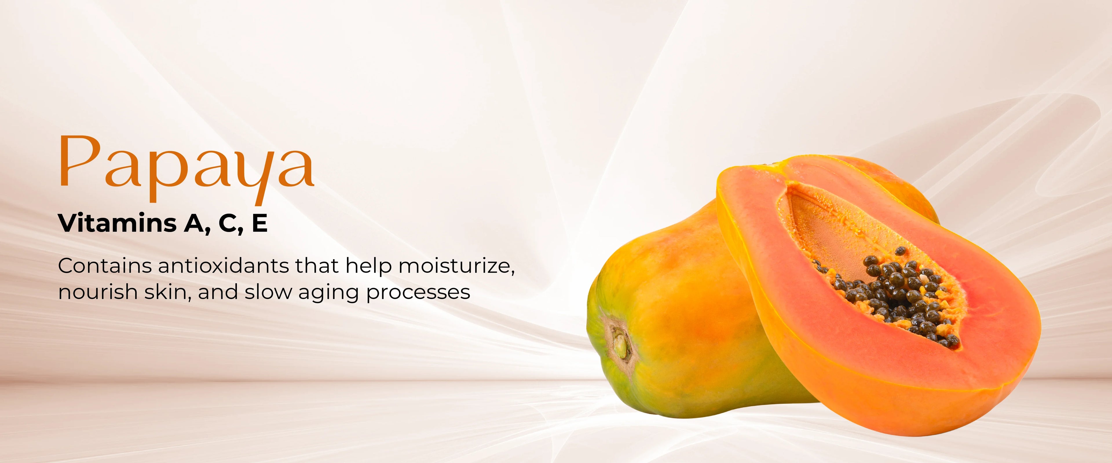 Fresh Papaya with its benefits for the skin