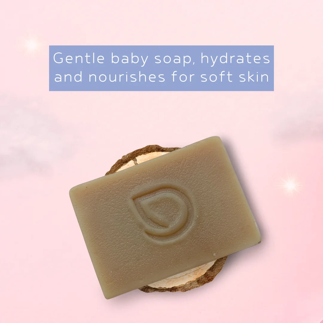 Darzata Olive oil and cocoa butter soap highlighting benefits for skin